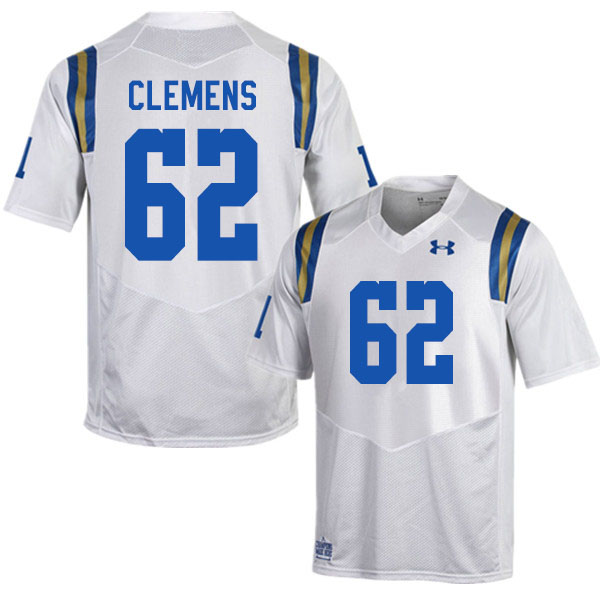 Men #62 Duke Clemens UCLA Bruins College Football Jerseys Sale-White